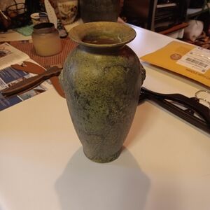 Vintage-Inspired Green Vase
